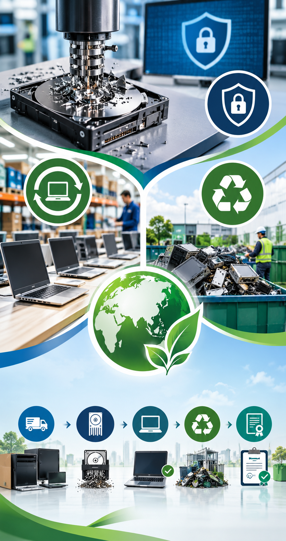E-Waste Mart team working together on its mission